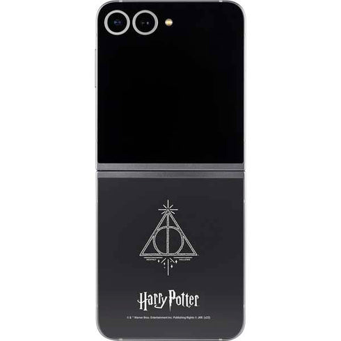 Wizarding Worlds Harry Potter Deathly Hallows Symbol Galaxy Z Flip6 Skin
